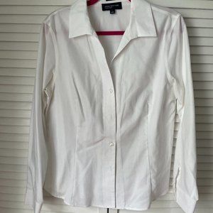 Jones New York white button down size L
